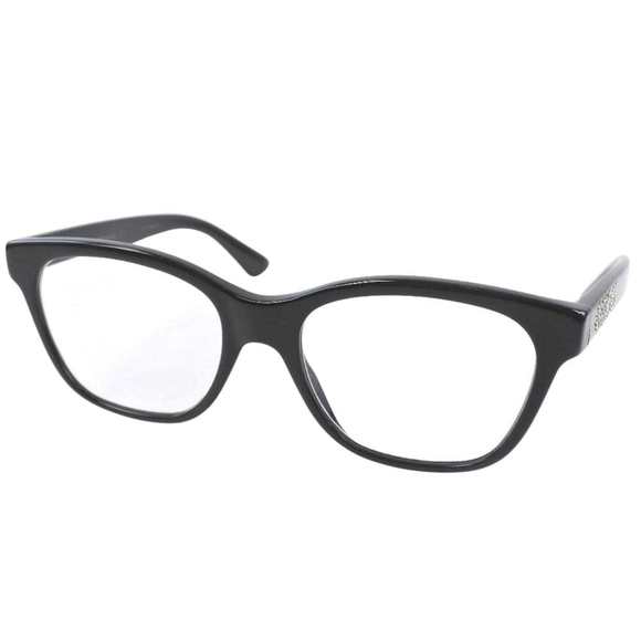 Gucci Other Gucci Prescription Glasses Gg420o Plastic X Rhinestone Black Womens Poshmark